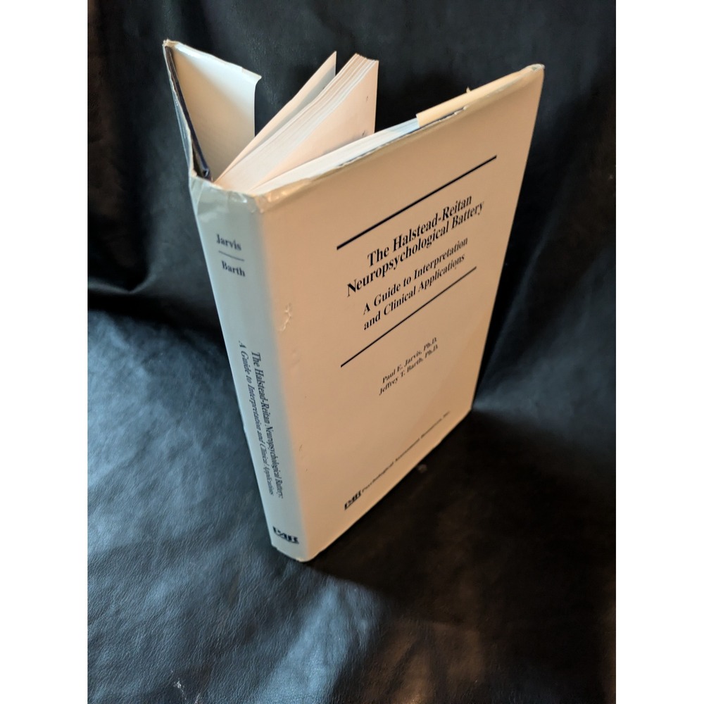 Halstead-Reitan Neuropsychological Battery Guide Jarvis Barth Hardcover